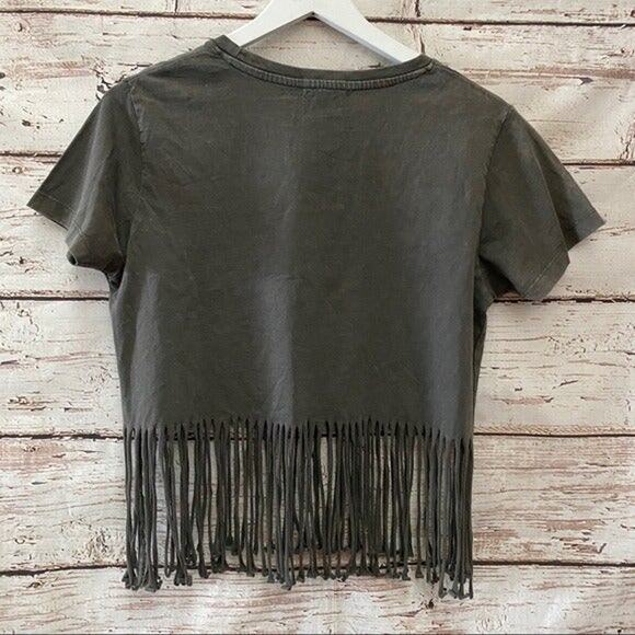 FULL TILT American Eagle Flag Crop Top Sz M - Picture 6 of 7